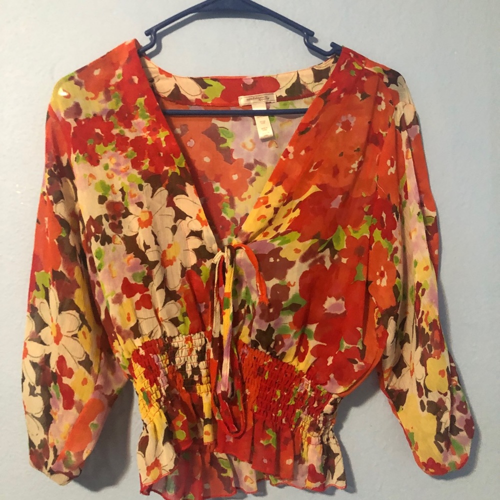 Vintage Flower print blouse
